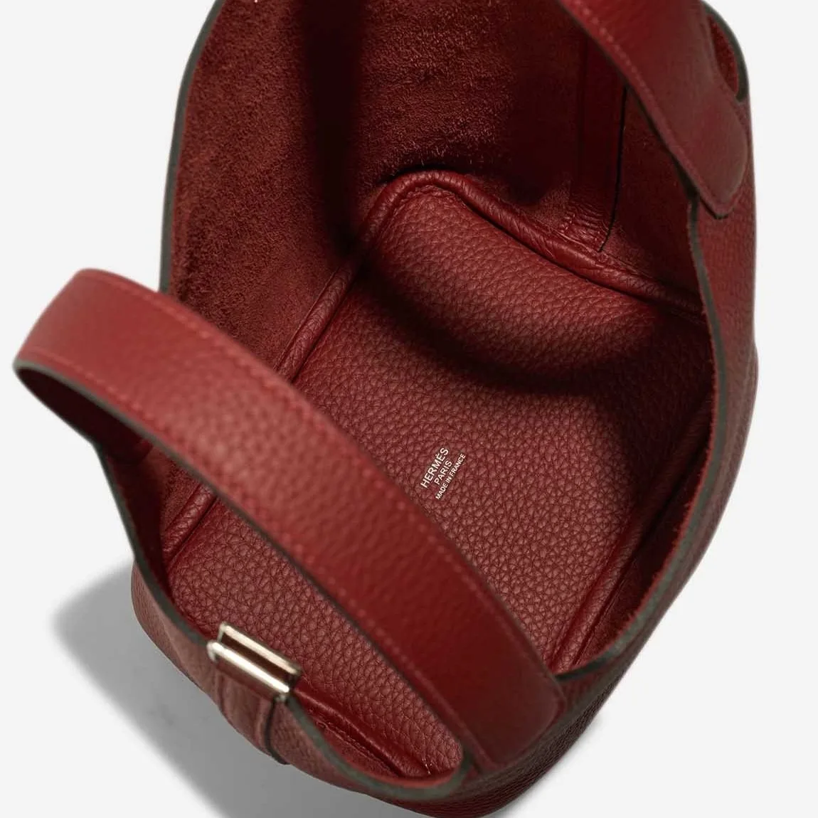 Hermès Picotin 18 Taurillon Clémence Rouge H Red Palladium Hardware / - Image 7