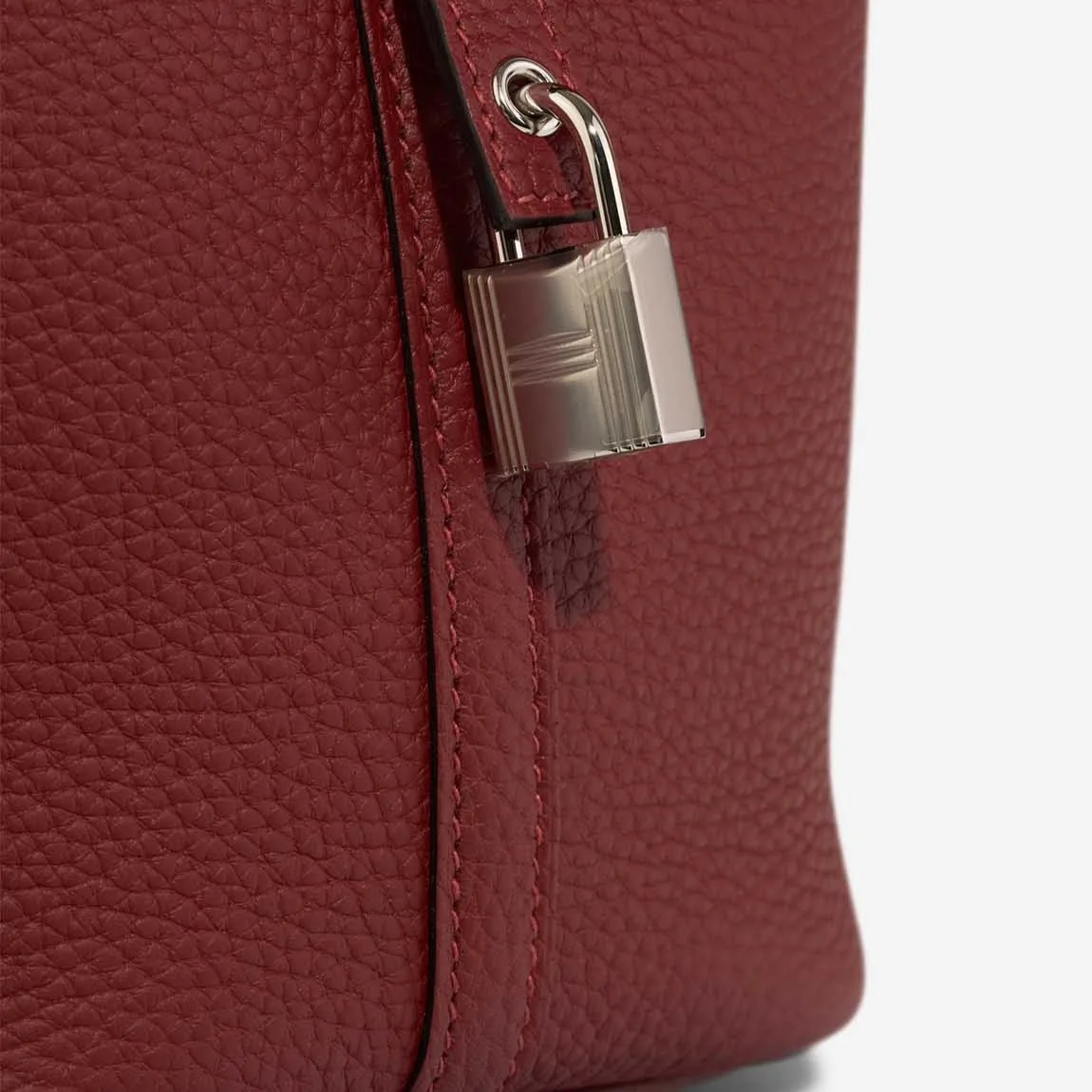 Hermès Picotin 18 Taurillon Clémence Rouge H Red Palladium Hardware / - Image 6