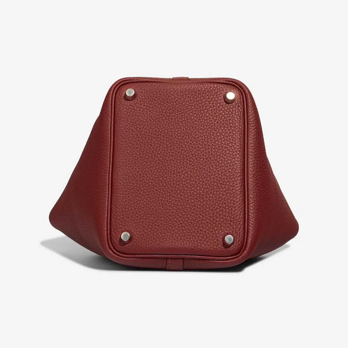 Hermès Picotin 18 Taurillon Clémence Rouge H Red Palladium Hardware / - Image 5