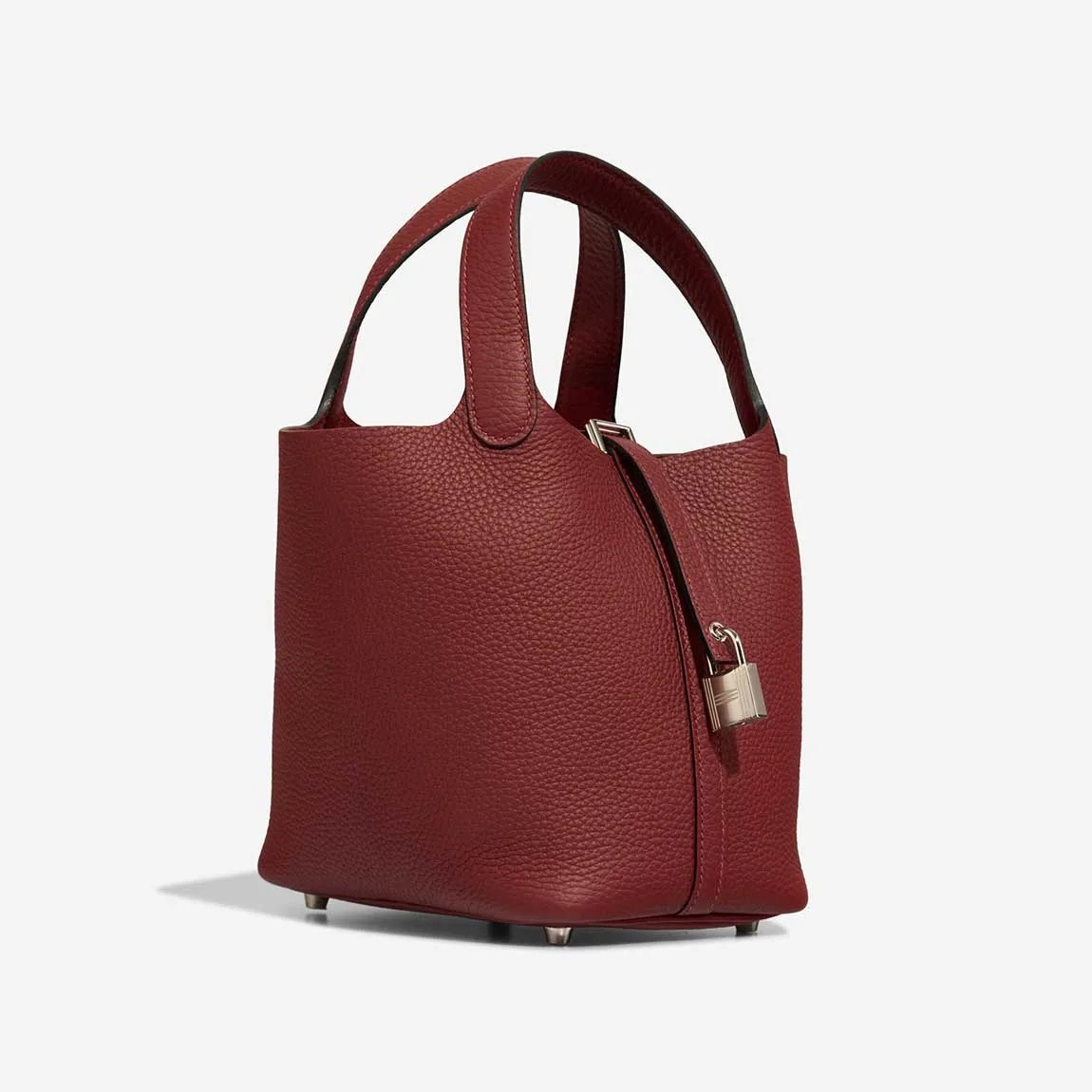 Hermès Picotin 18 Taurillon Clémence Rouge H Red Palladium Hardware / - Image 3
