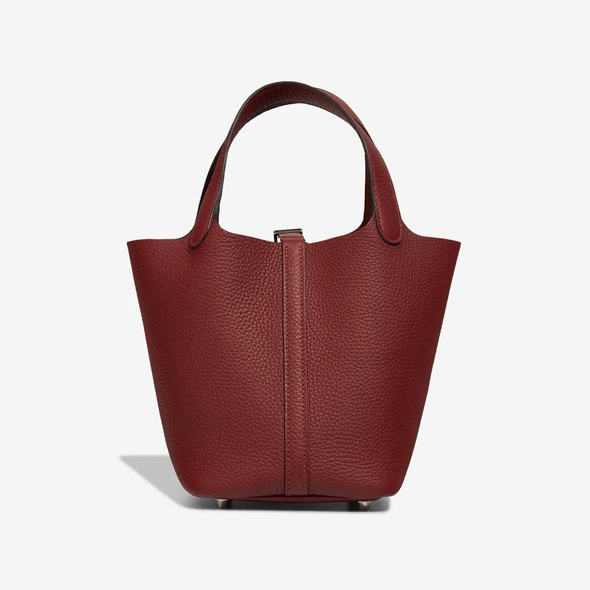 Hermès Picotin 18 Taurillon Clémence Rouge H Red Palladium Hardware / - Image 4