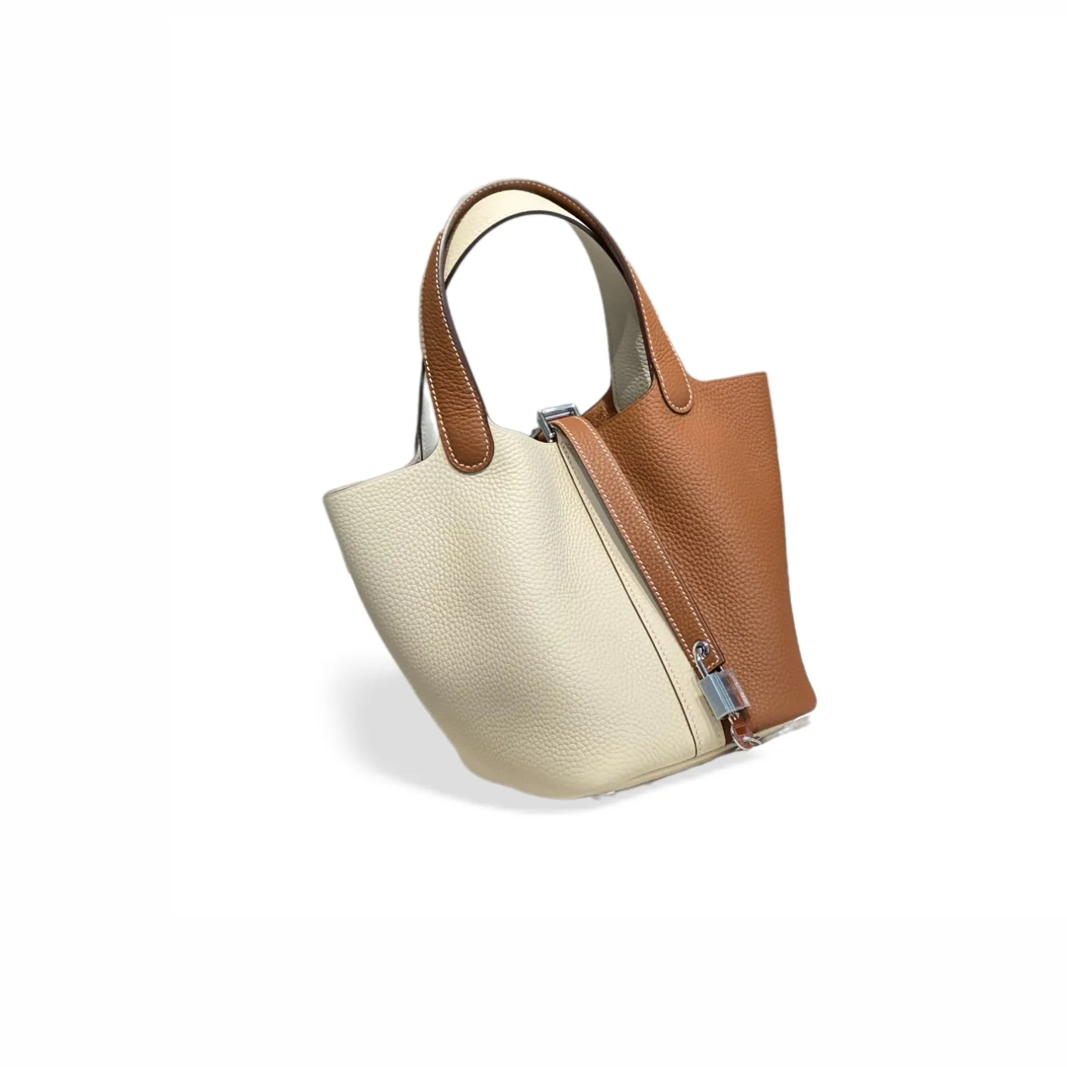 Hermes Picotin Lock 18 Bag Cream/Brown /