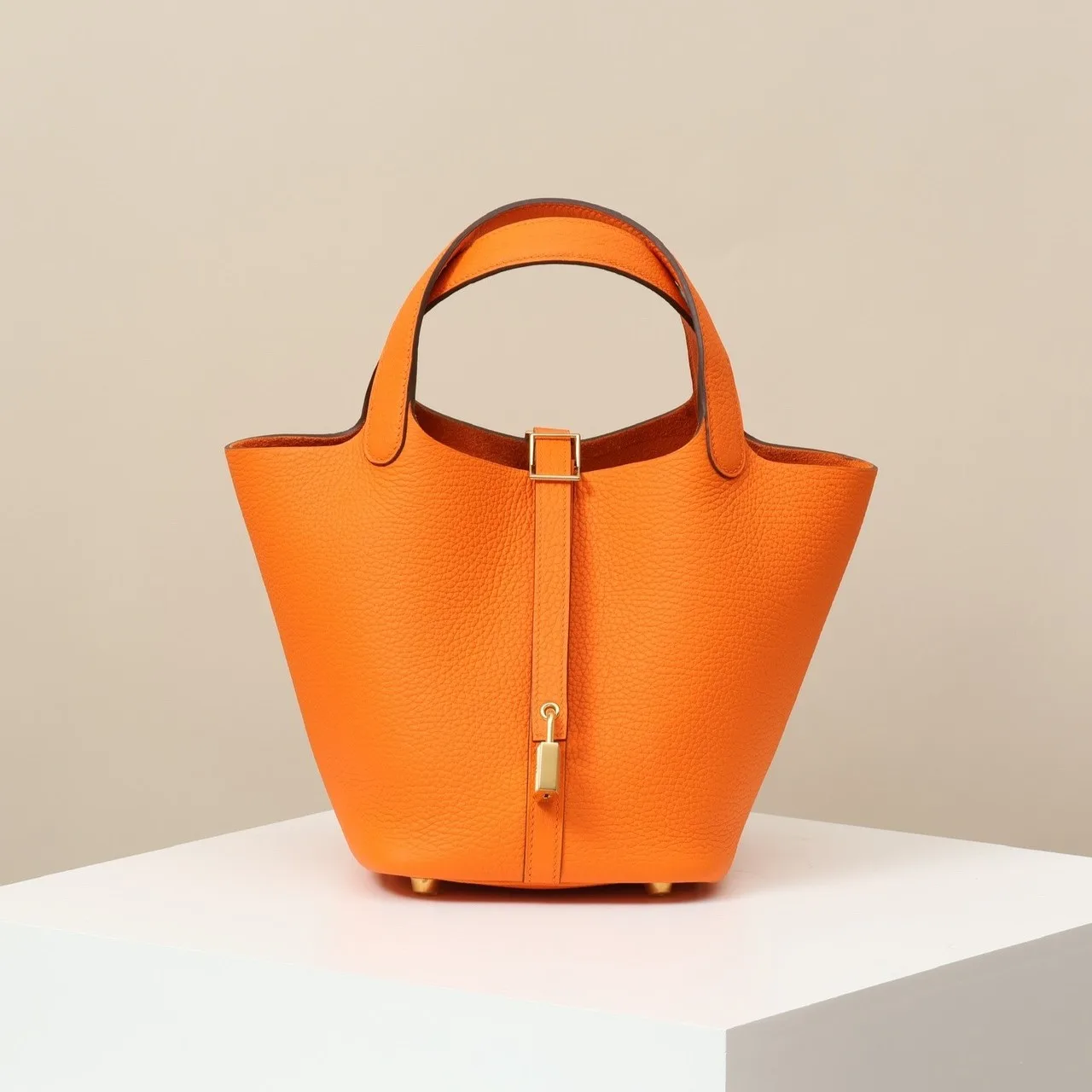 Hermes Picotin Lock 18 Bag Orange / - Image 3