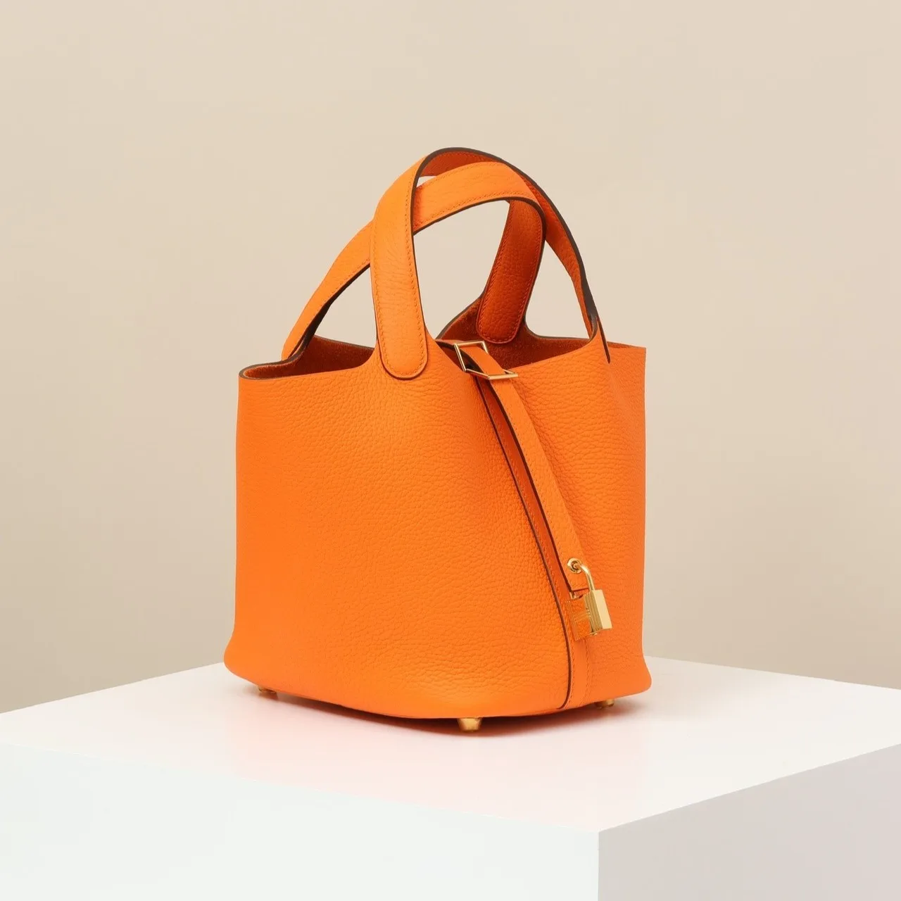 Hermes Picotin Lock 18 Bag Orange / - Image 4