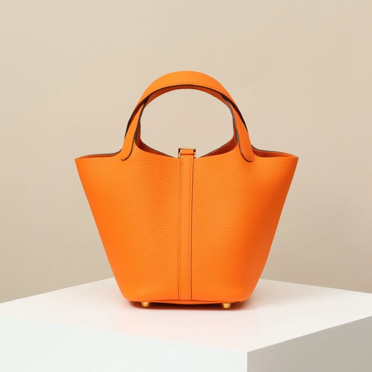 Hermes Picotin Lock 18 Bag Orange / - Image 5