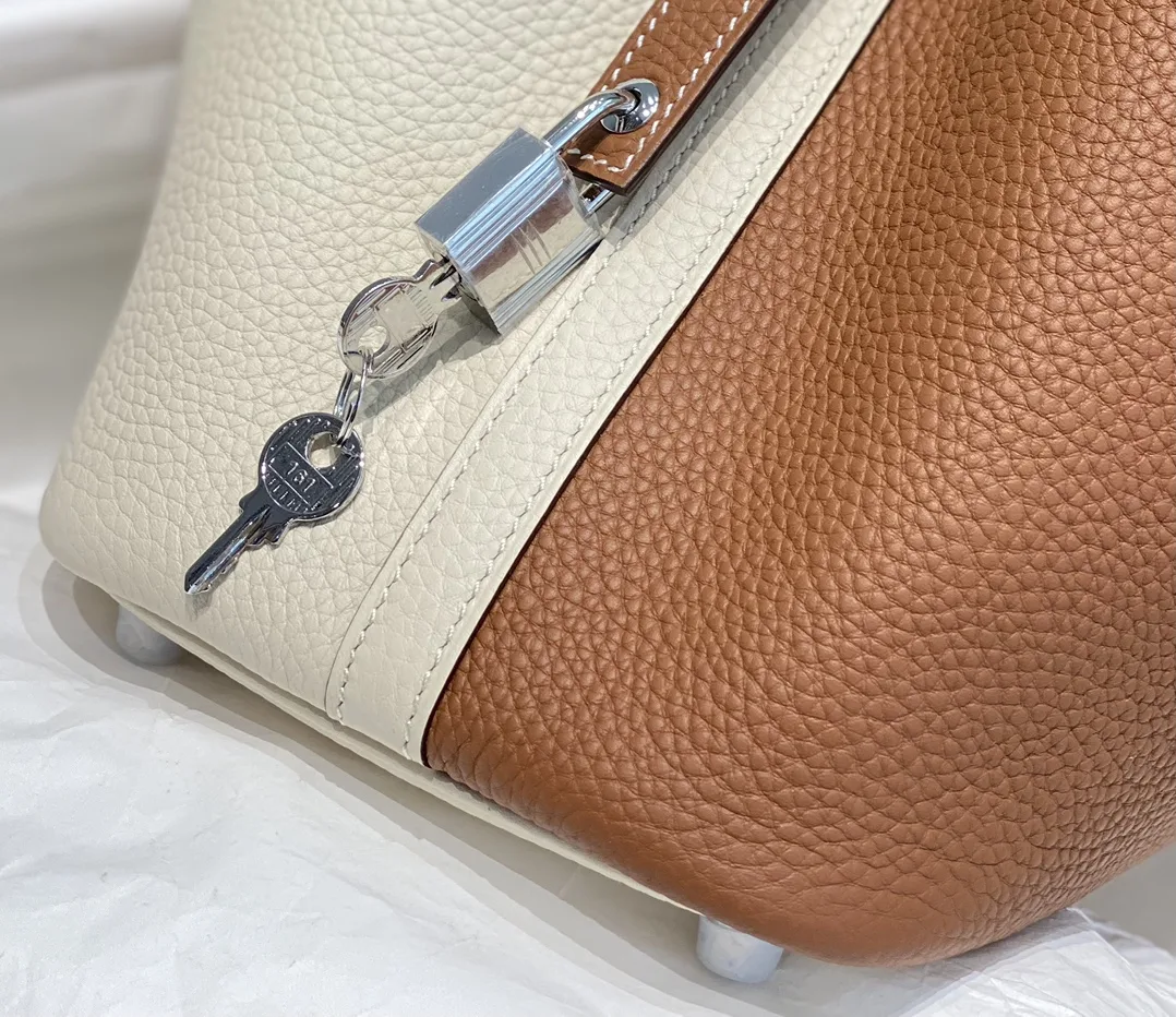 Hermes Picotin Lock 18 Bag Cream/Brown / - Image 8