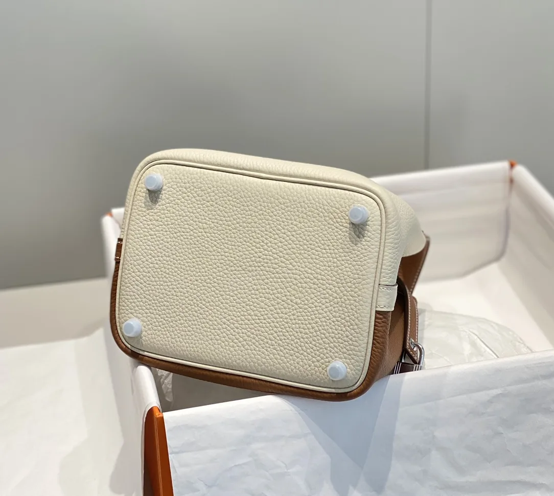 Hermes Picotin Lock 18 Bag Cream/Brown / - Image 9
