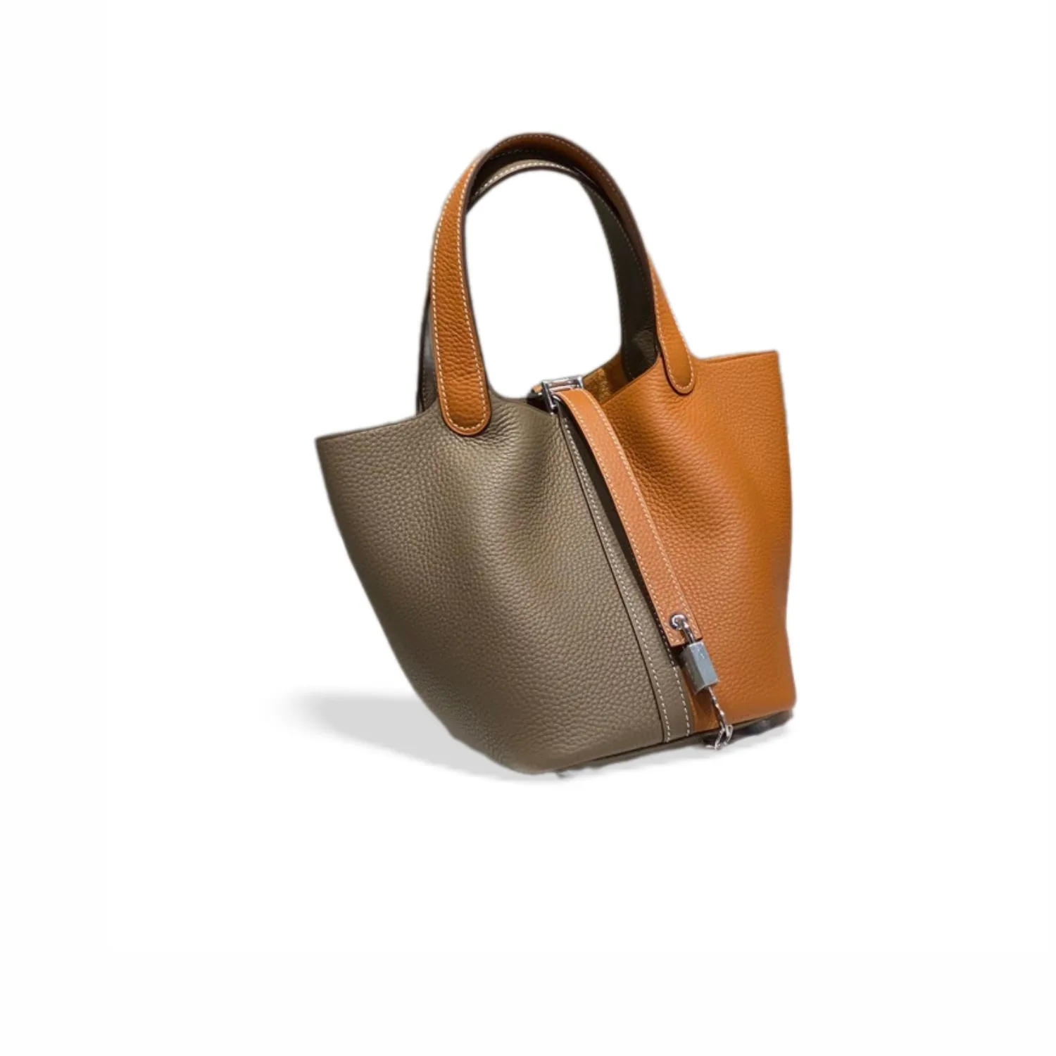 Hermes Picotin Lock 18 Bag Grey/Brown /