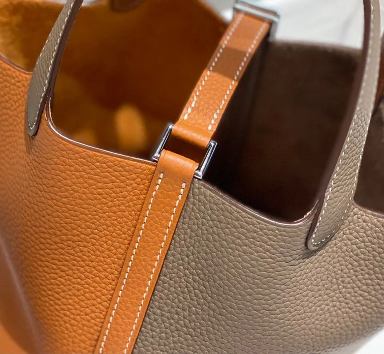 Hermes Picotin Lock 18 Bag Grey/Brown / - Image 10