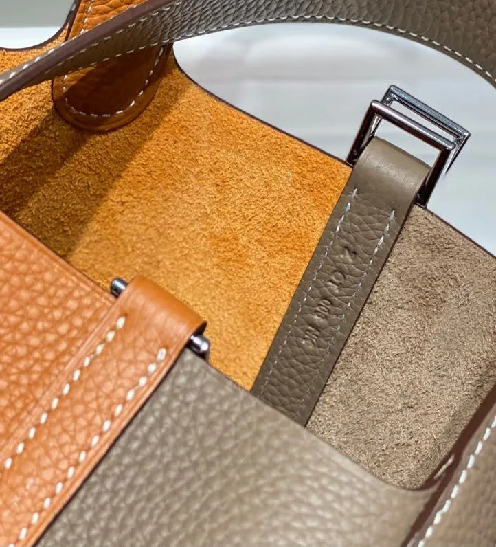 Hermes Picotin Lock 18 Bag Grey/Brown / - Image 2