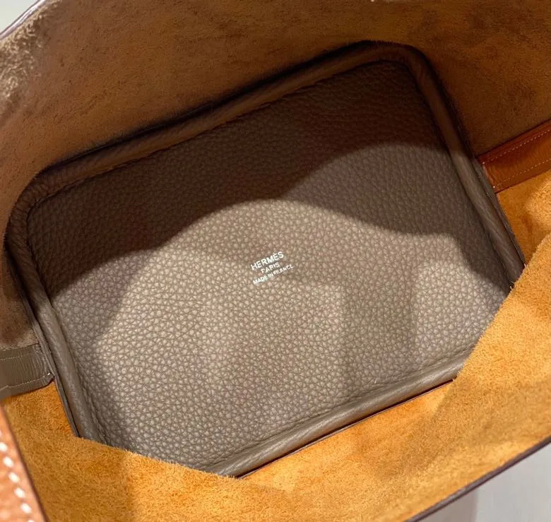 Hermes Picotin Lock 18 Bag Grey/Brown / - Image 4