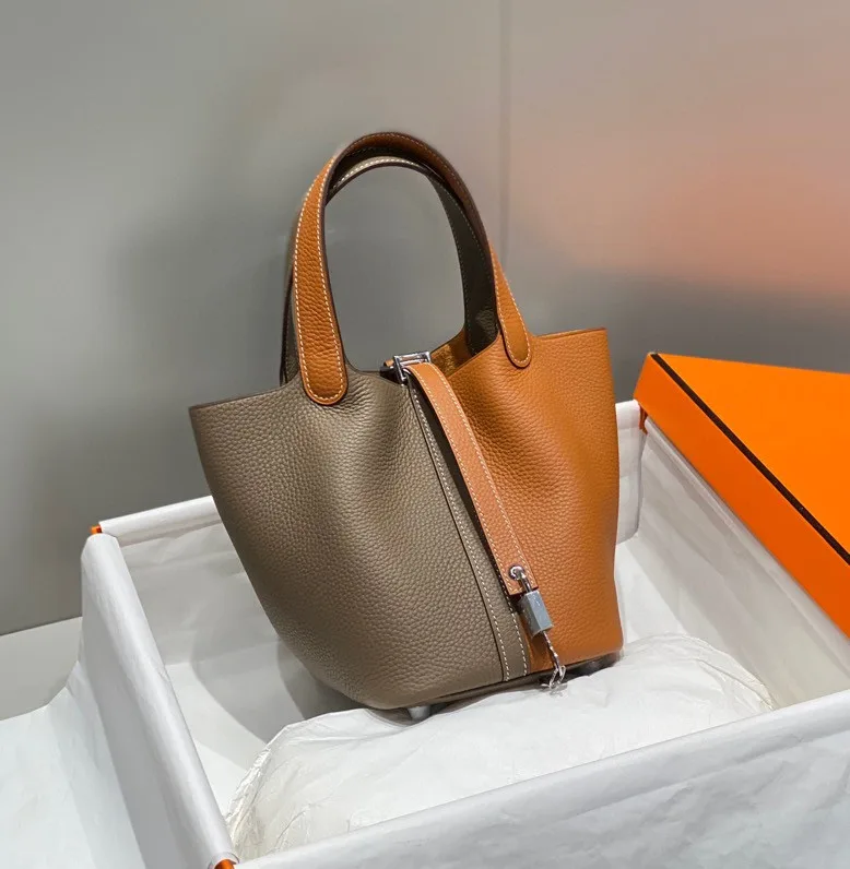 Hermes Picotin Lock 18 Bag Grey/Brown / - Image 7