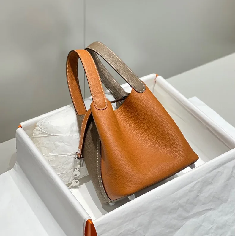 Hermes Picotin Lock 18 Bag Grey/Brown / - Image 9