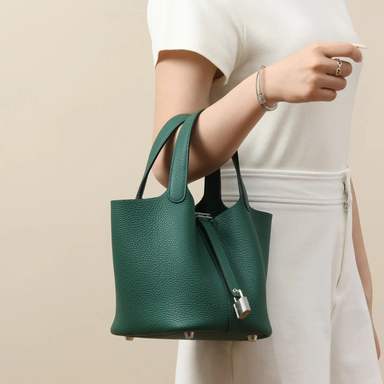 Hermes Picotin Lock 18 Bag Peacock Green / - Image 10