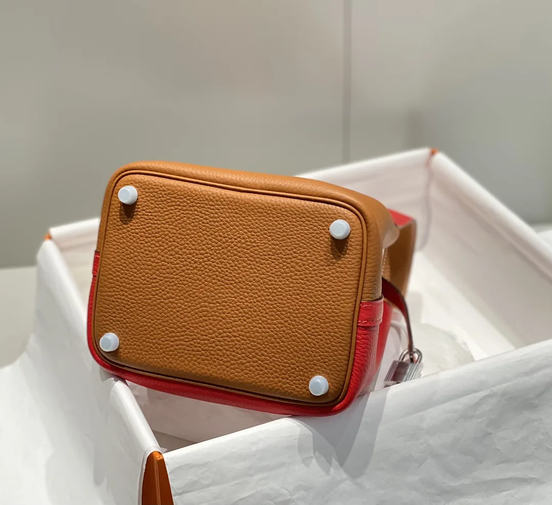 Hermes Picotin Lock 18 Bag Brown/Red / - Image 5