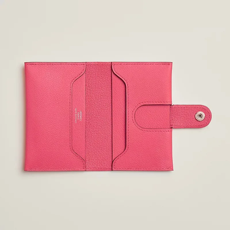 Alternative view of Hermes R.M.S Card Holder Rose Azalée /