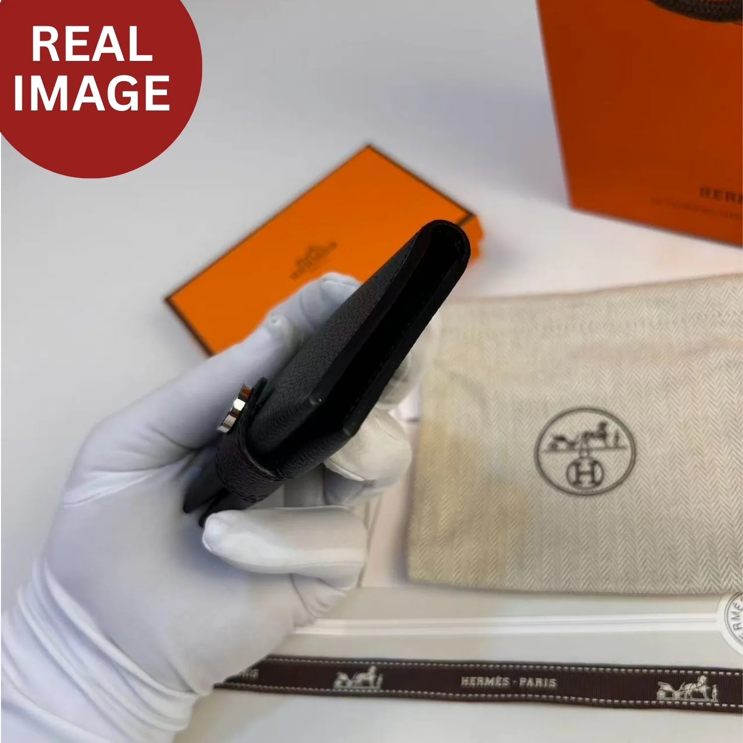 Hermes R.M.S Card Holder Noir / - Image 4
