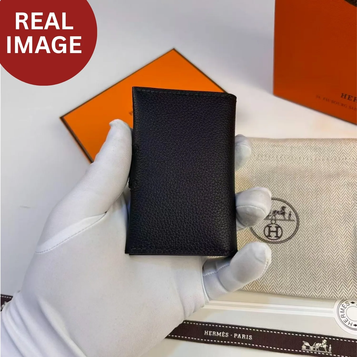 Hermes R.M.S Card Holder Noir / - Image 3