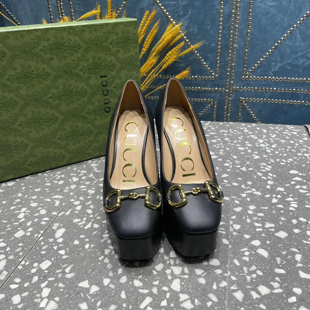 Alternative view of Gucci High Heel Pump With Horsebit Black