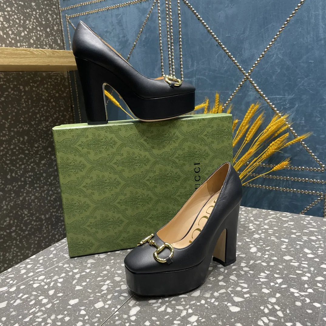 Gucci High Heel Pump With Horsebit Black - Image 8