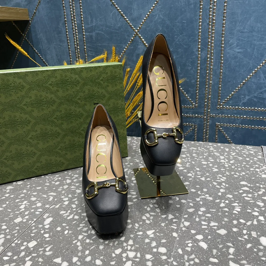 Gucci High Heel Pump With Horsebit Black - Image 9