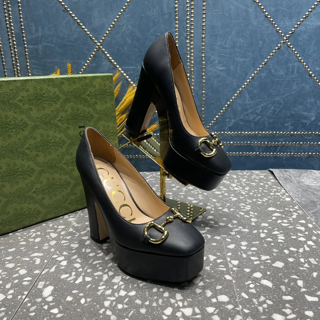 Gucci High Heel Pump With Horsebit Black - Image 10