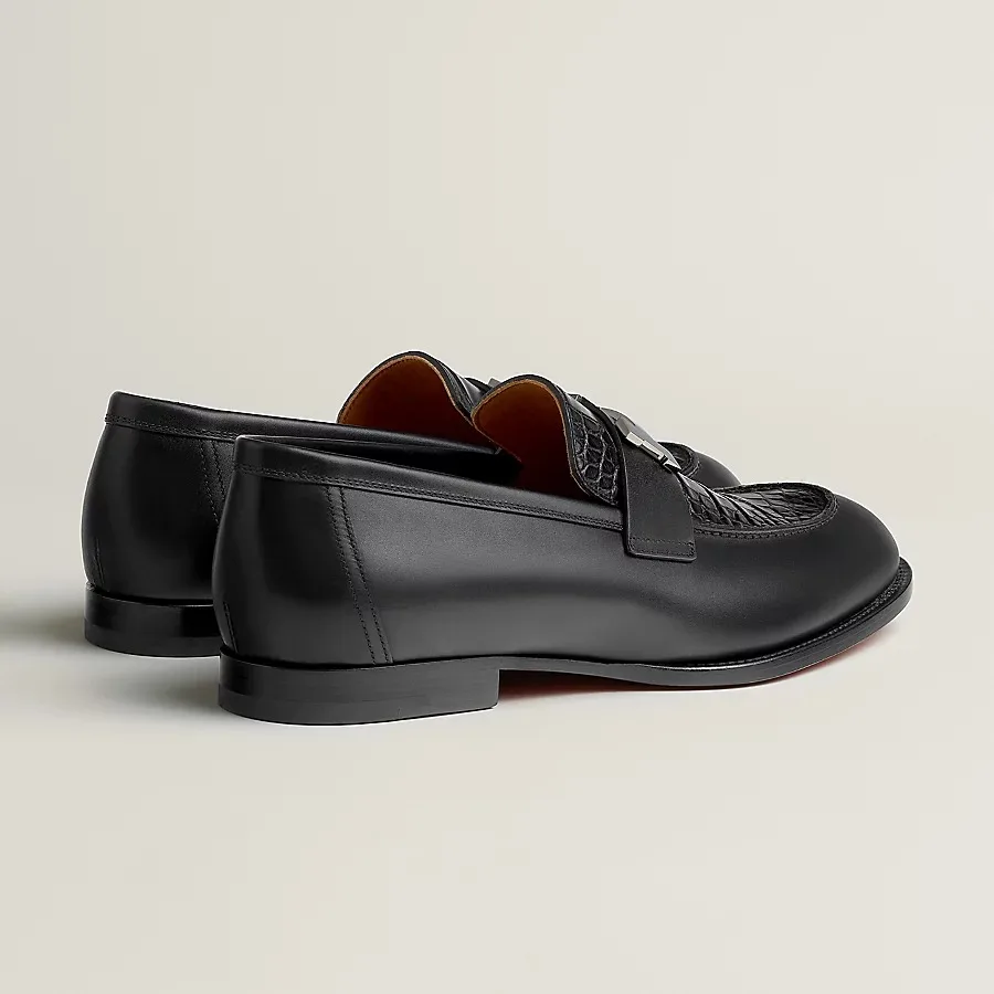Hermes Honoer Loafers Black - Image 3