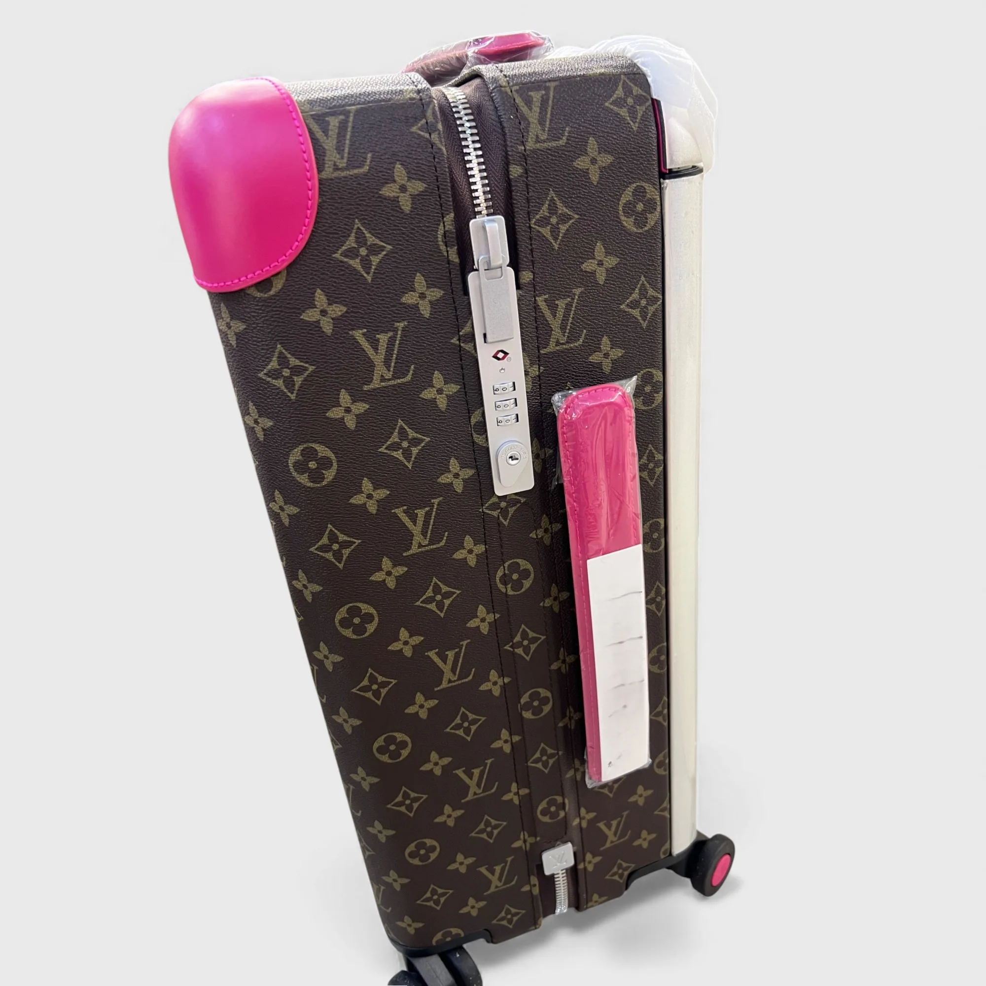 Louis Vuitton Horizon 55 Suitcase / Brown/ Pink Silver Hardware - Image 5