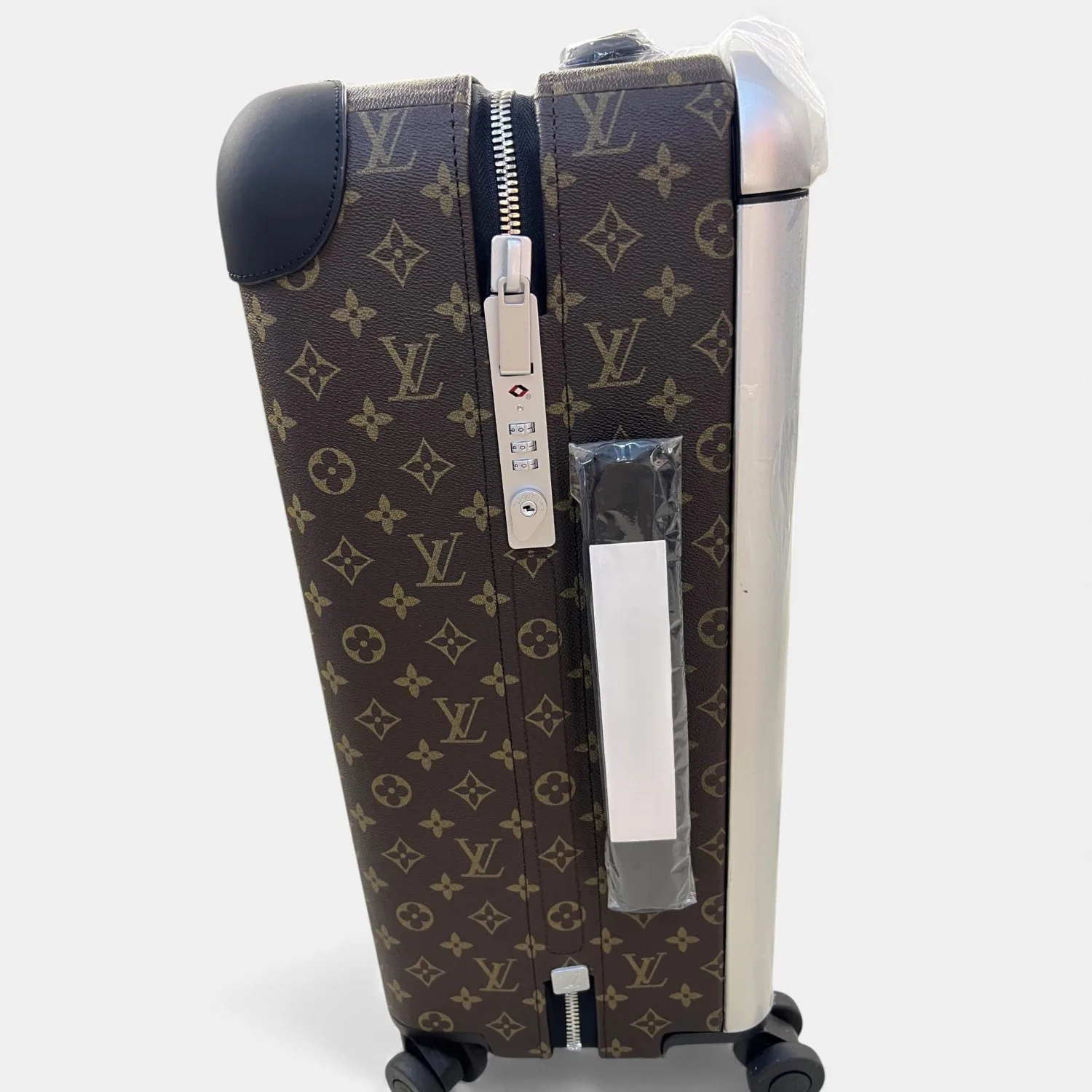 Louis Vuitton Horizon 55 Suitcase / Brown Silver Hardware - Image 6