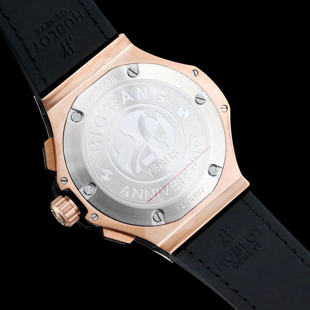 Hublot Big Bang Watch Chronograph Brown Strap Gold Dial - Image 7