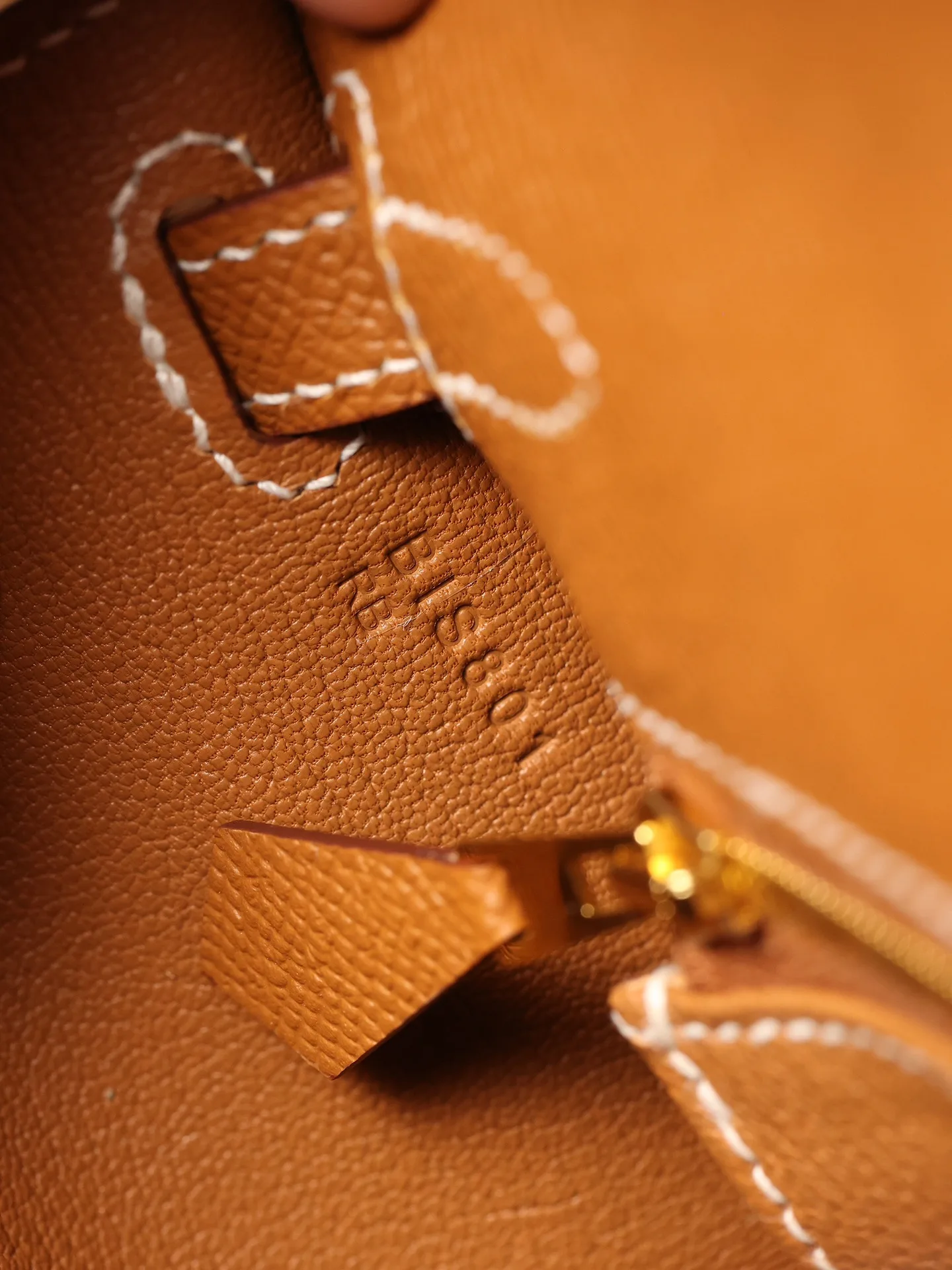 Hermes Kelly Epsom Gold Tone Lock Bag Brown 9,/ - Image 7