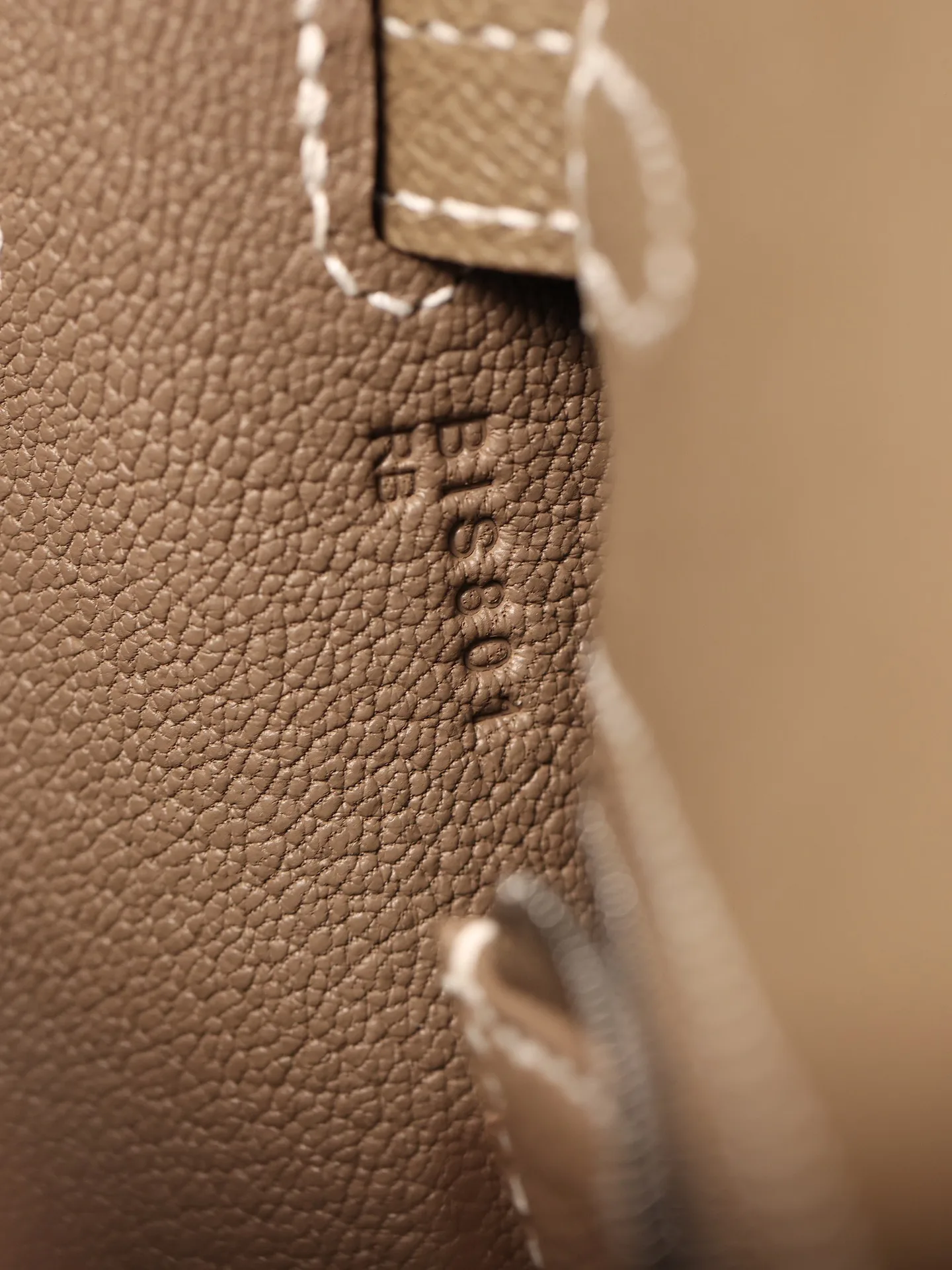 Hermes Kelly Epsom Silver Tone Lock Bag Grey 9,/ - Image 5