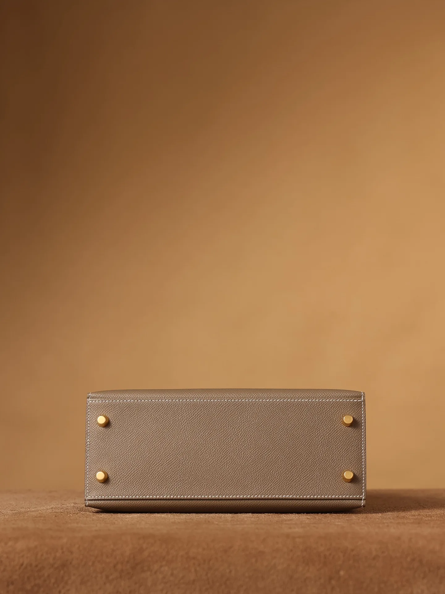 Hermes Kelly Epsom Gold Tone Lock Bag Grey 9,/ - Image 7