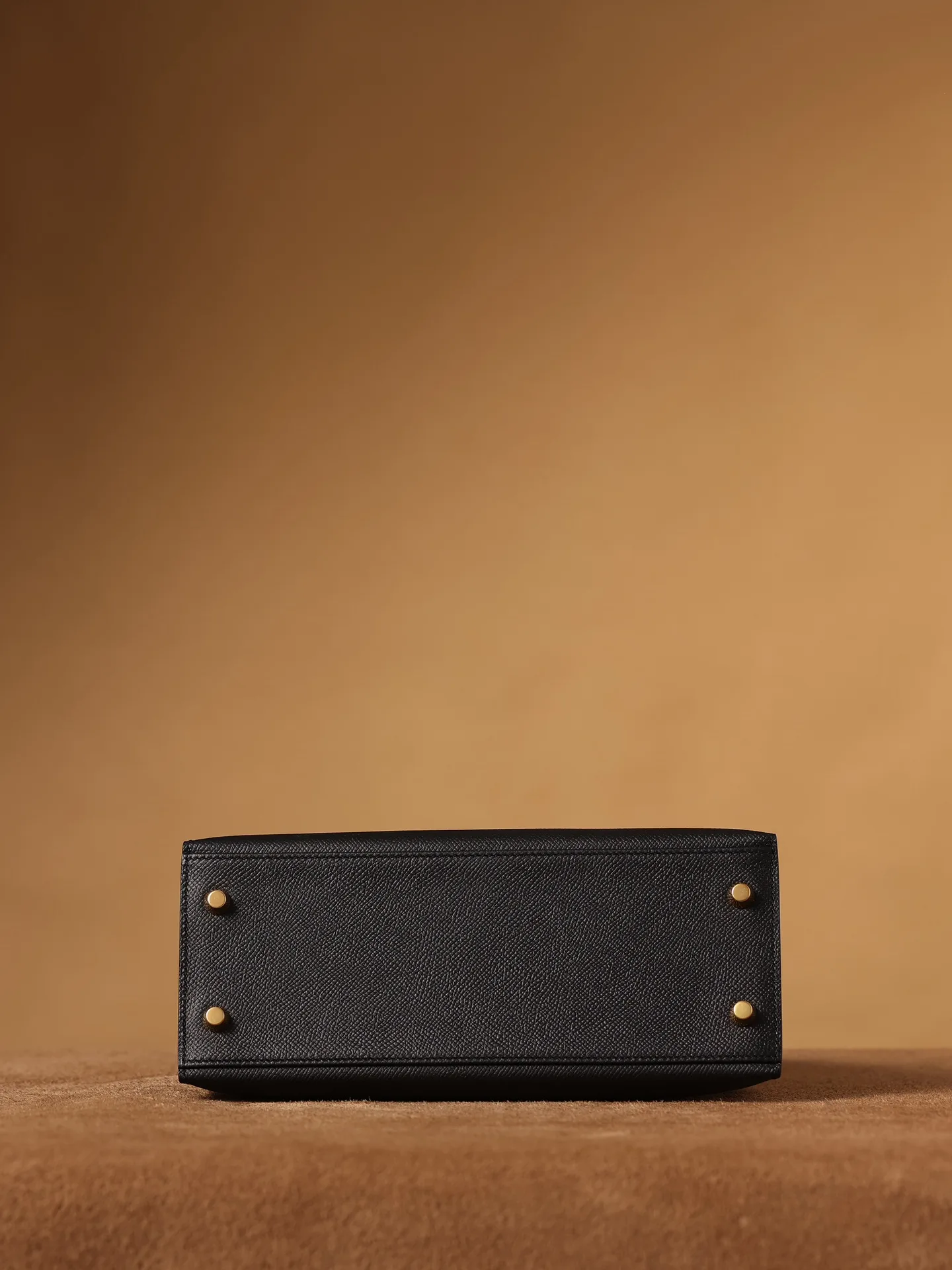 Hermes Kelly Epsom Gold Tone Lock Bag Black 9,/ - Image 5