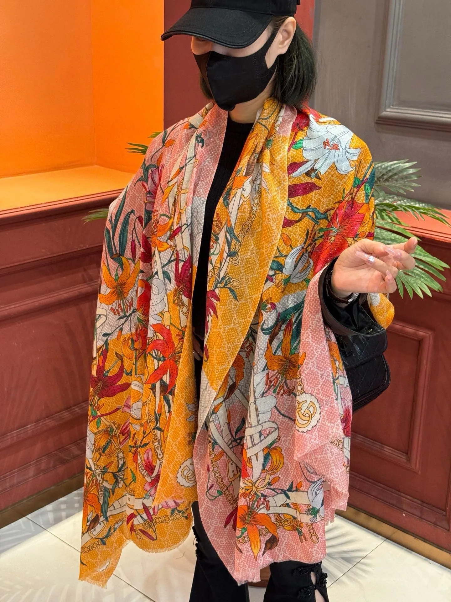 Gucci Flora Silk Scarf Floral Pattern / - Image 8