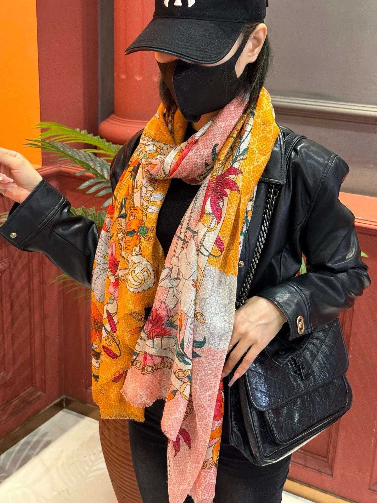 Gucci Flora Silk Scarf Floral Pattern / - Image 3