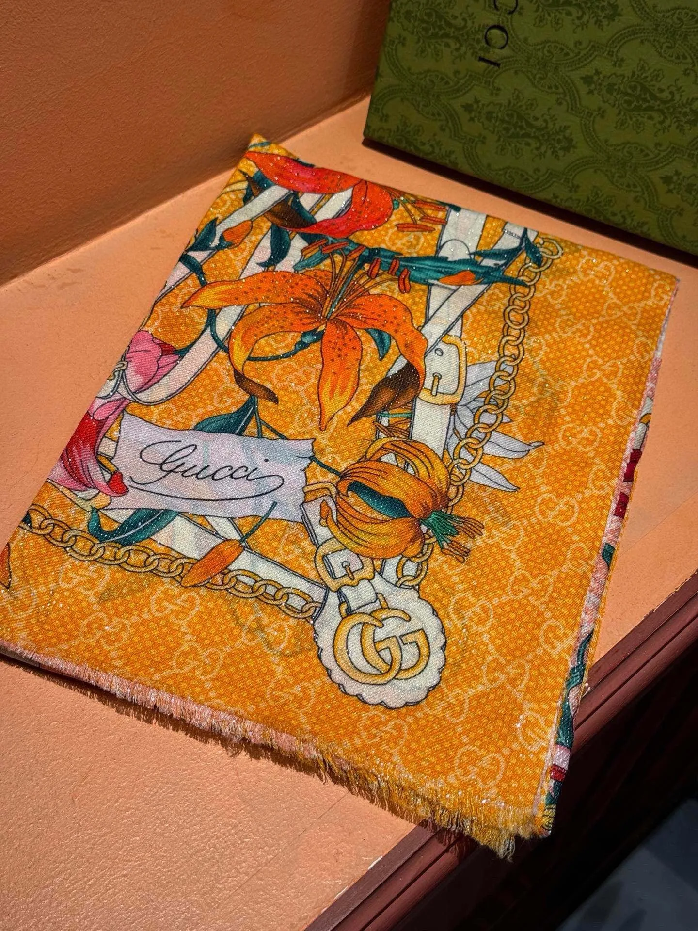 Alternative view of Gucci Flora Silk Scarf Floral Pattern /