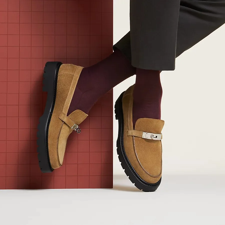 Alternative view of Hermes Icone Loafers Brun Fume