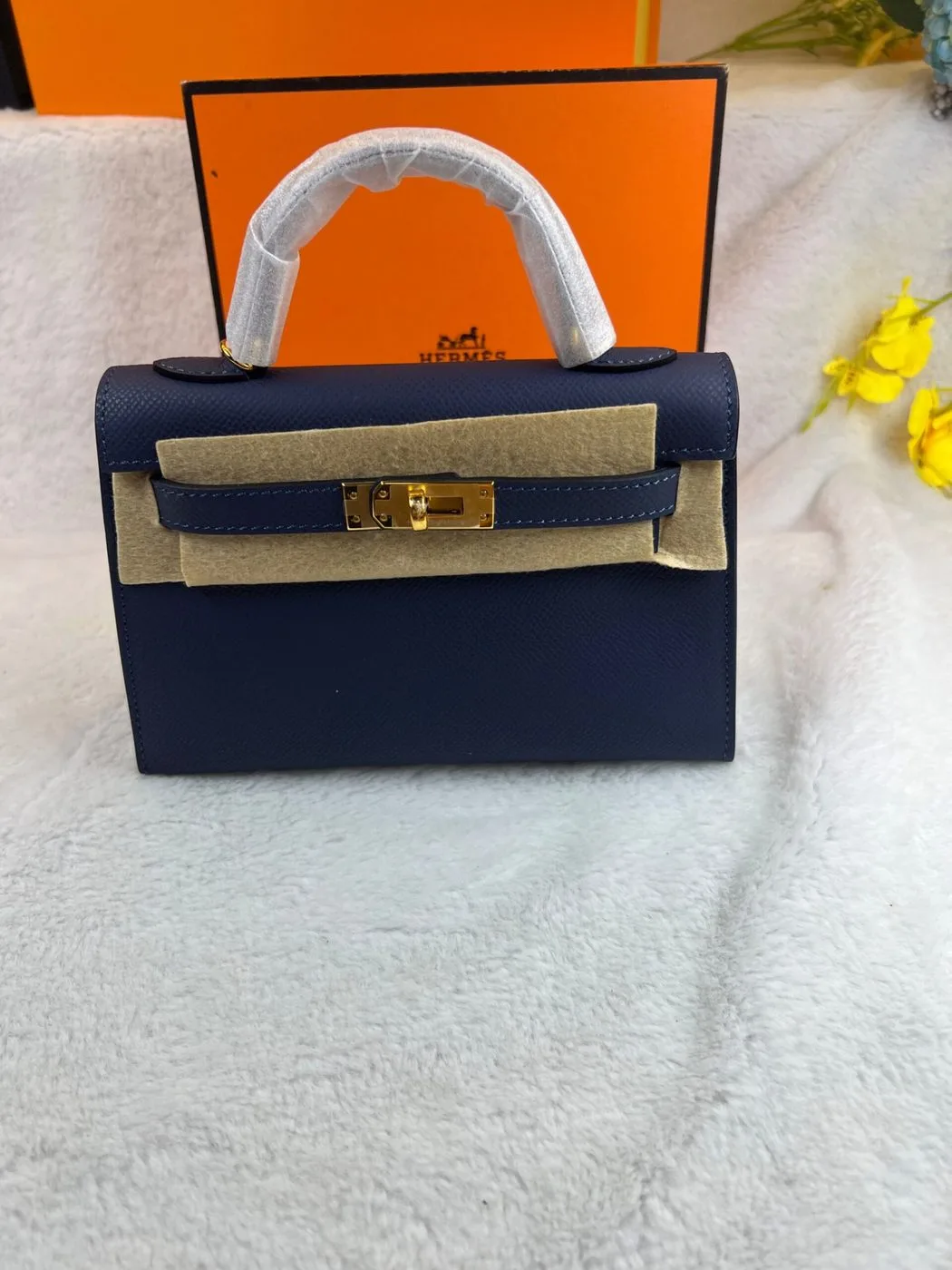 Hermes Kelly 19 Blue France Epsom Bag - Image 5