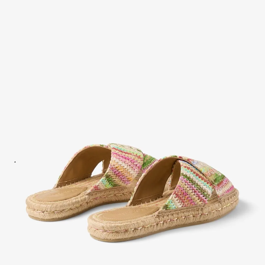 Alternative view of Jimmy Choo Aciel Sandal Flat Multicolor ACIELSANDALFLATQEU