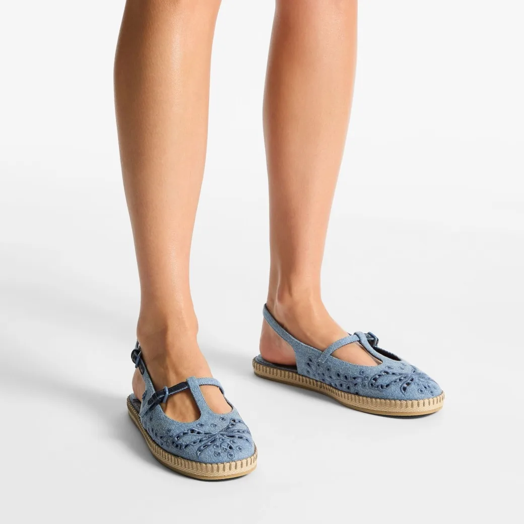 Alternative view of Jimmy Choo Amiee Flat Blue Haze AMIEEFLATDXY