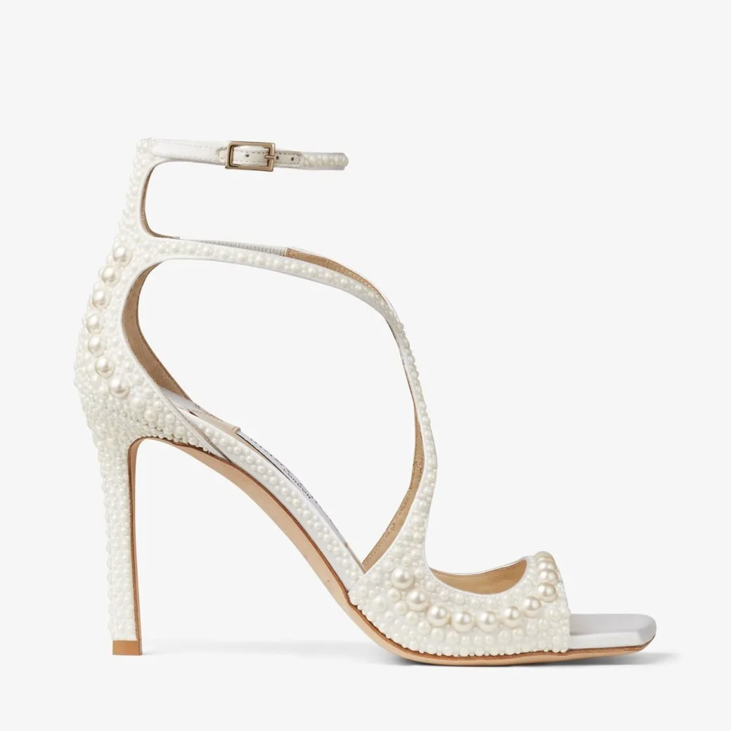 Alternative view of Jimmy Choo Azia 95 White AZIA95WOZ_S