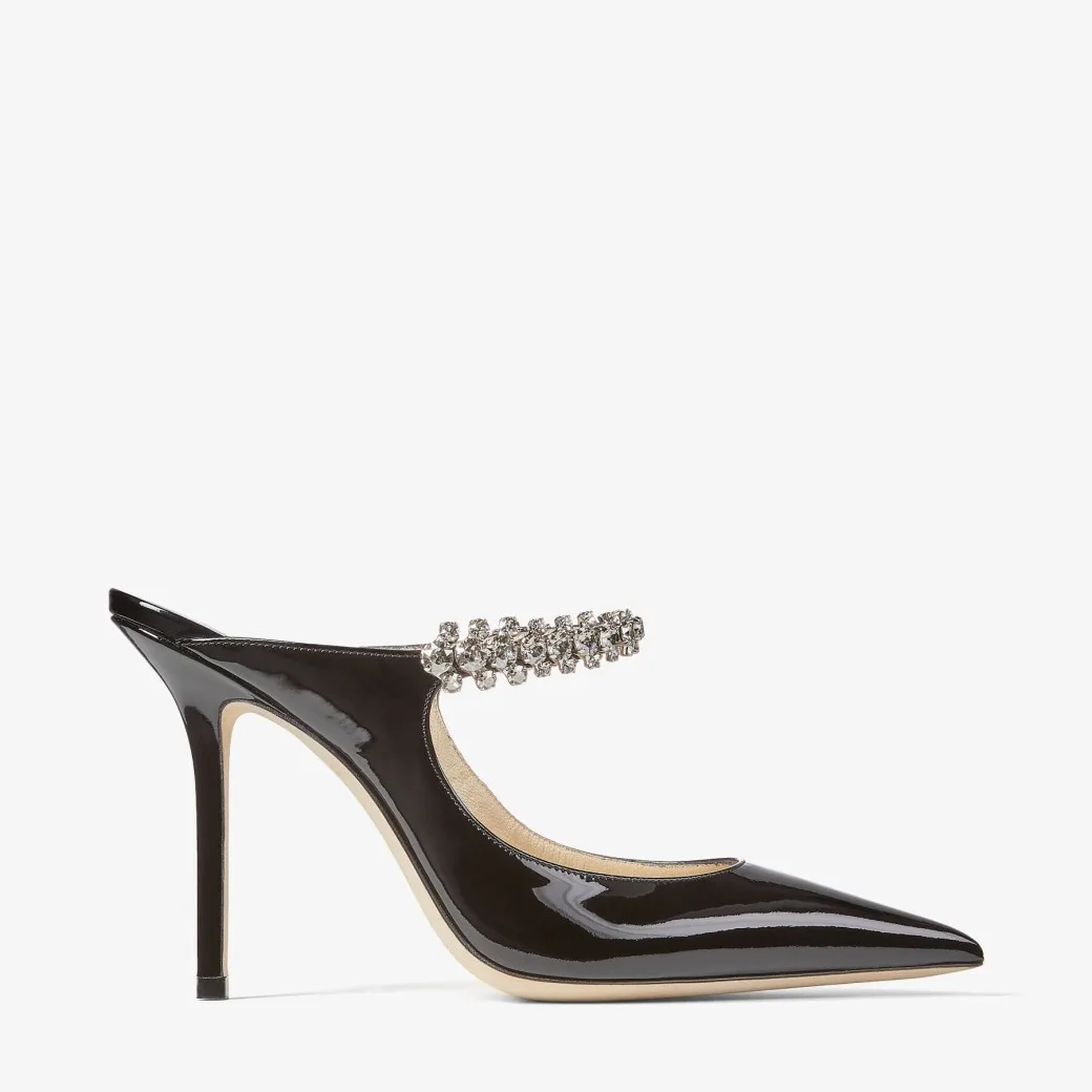 Alternative view of Jimmy Choo Bing 100 Black BING100PAT