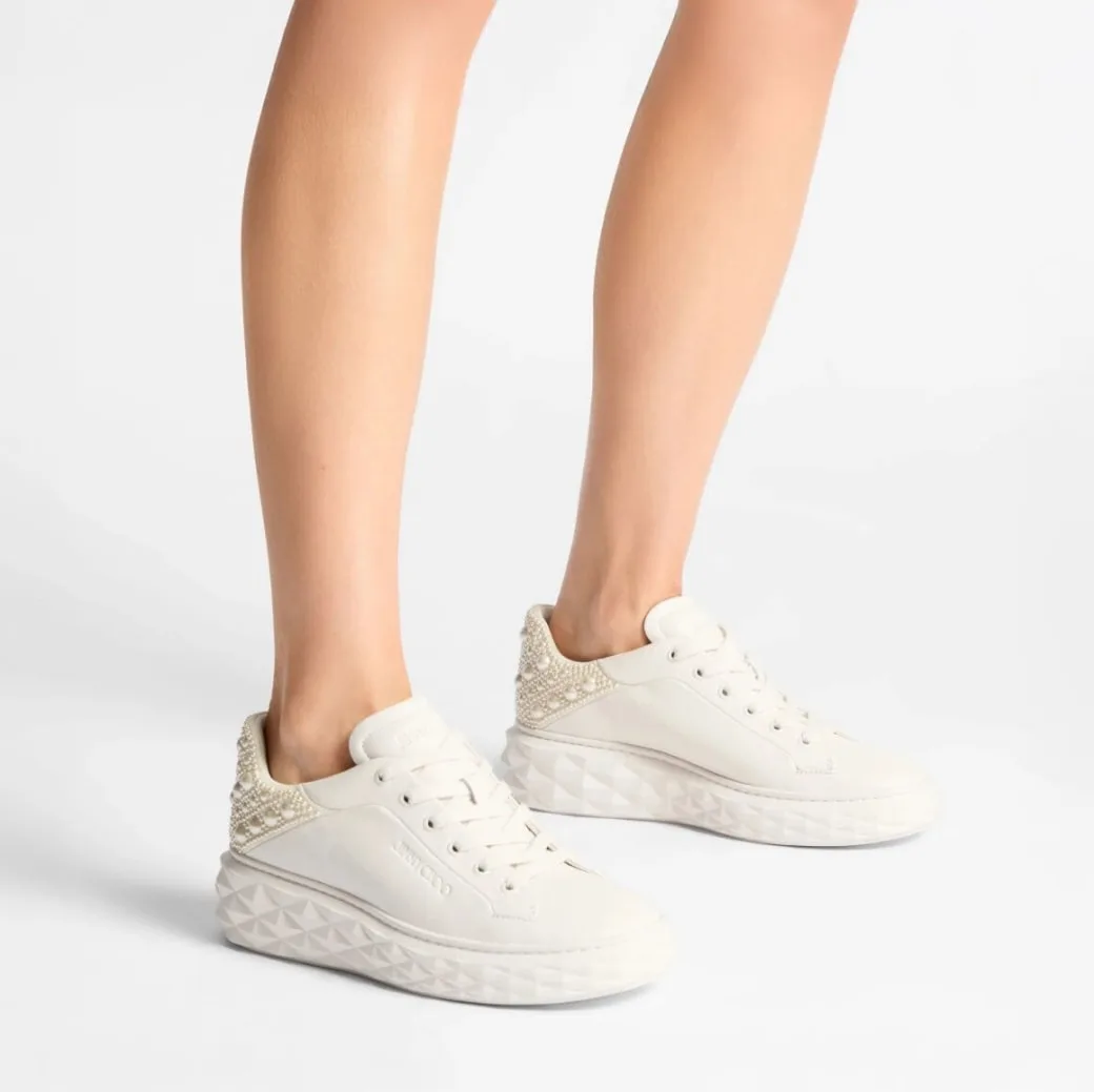Alternative view of Jimmy Choo Diamond Maxi F II Trainers Latte DIAMONDMAXIFIINVK