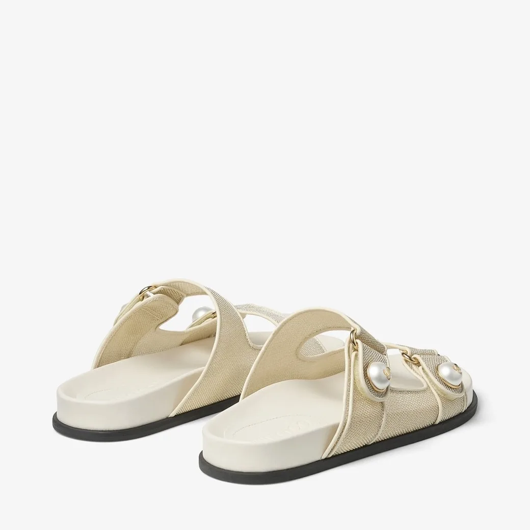 Jimmy Choo Fayence Sandal Champagne/Latte FAYENCESANDALCJM - Image 3
