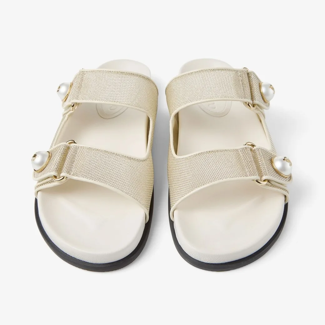 Jimmy Choo Fayence Sandal Champagne/Latte FAYENCESANDALCJM - Image 5