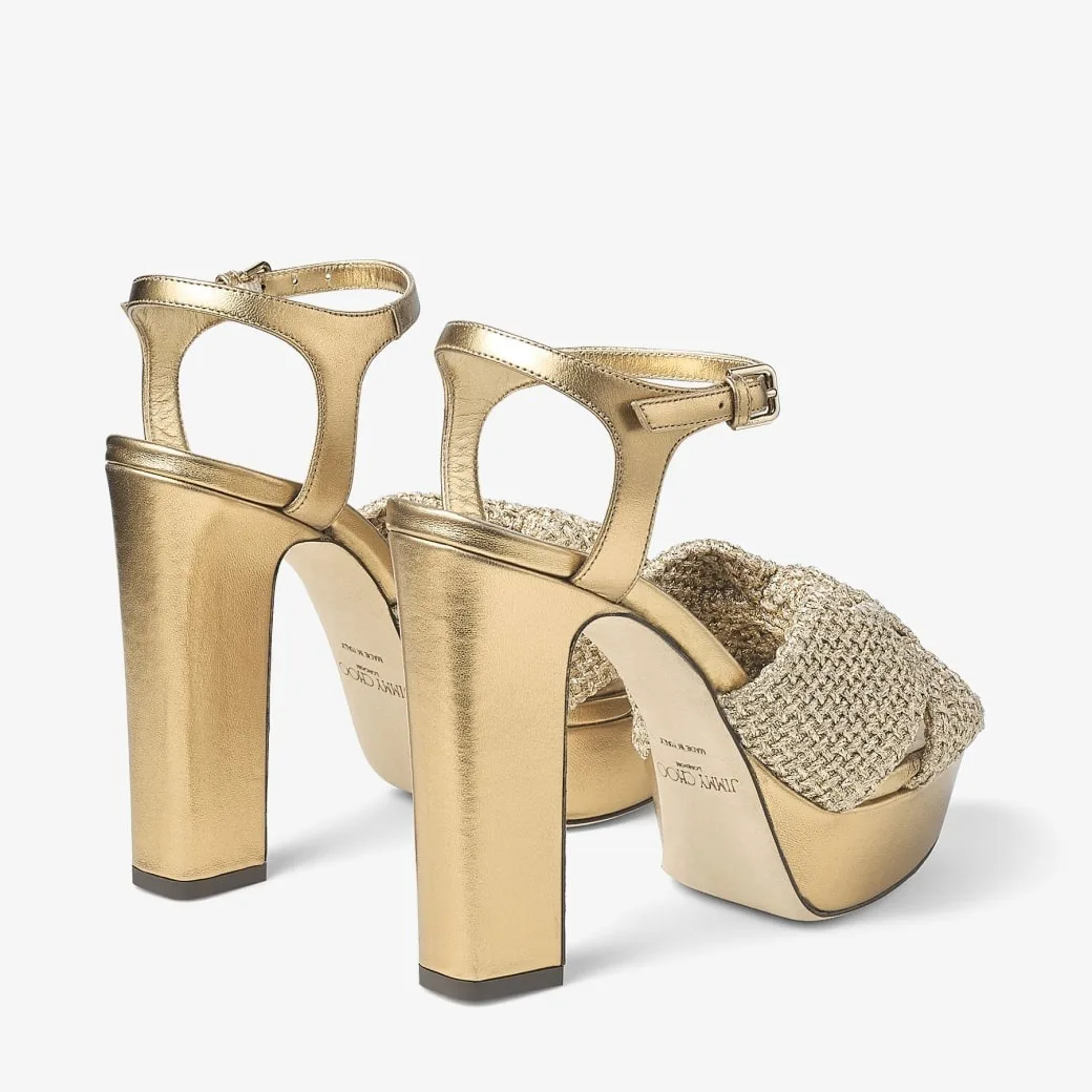 Jimmy Choo Heloise 120 Gold HELOISE120GVN - Image 4