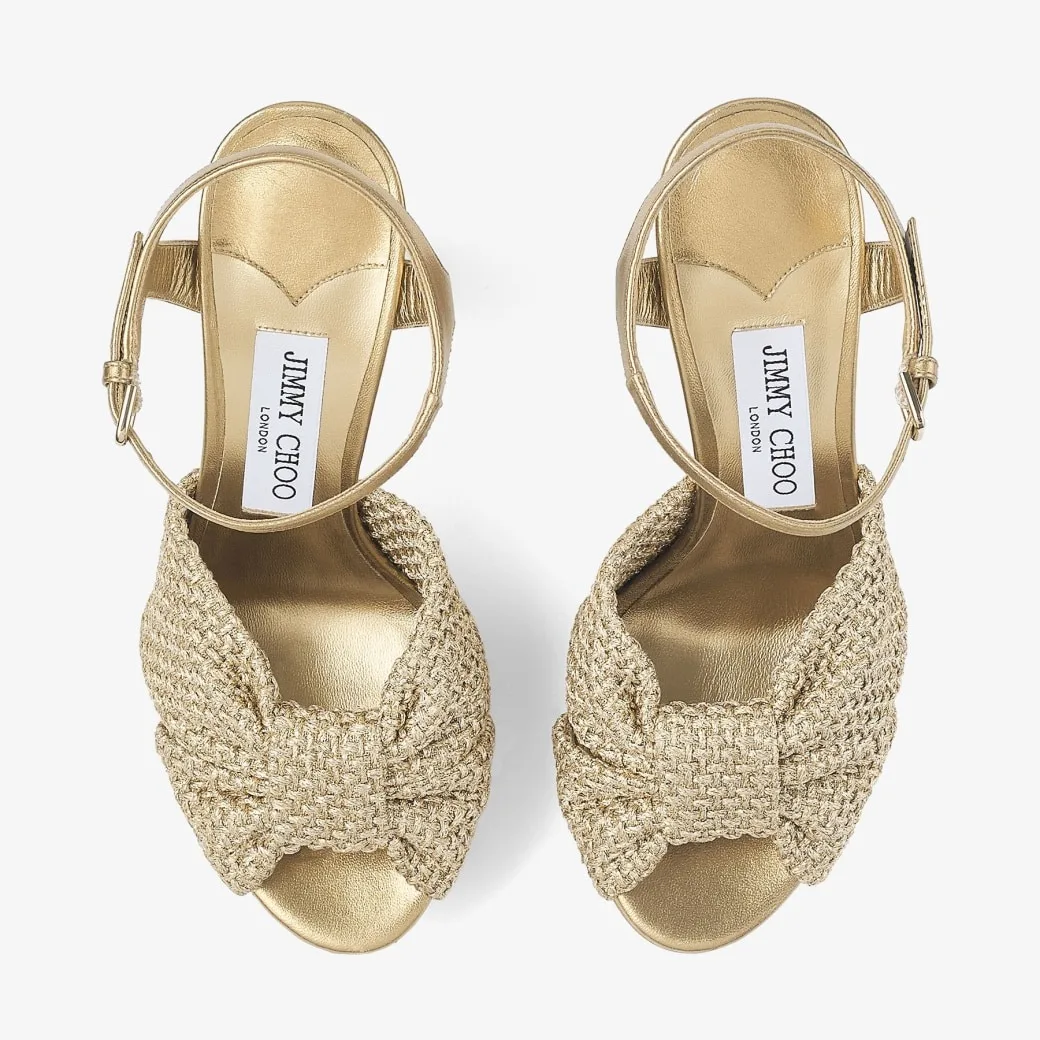 Jimmy Choo Heloise 120 Gold HELOISE120GVN - Image 5