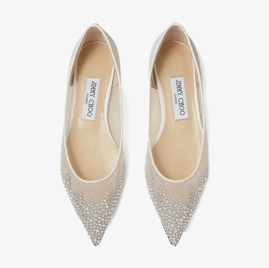 Alternative view of Jimmy Choo Love Flat White LOVEFLATNYT