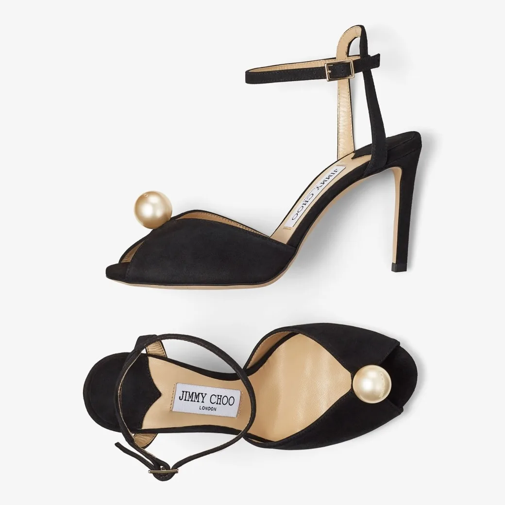 Jimmy Choo Sacora 85 Black SACORA85AOB - Image 5